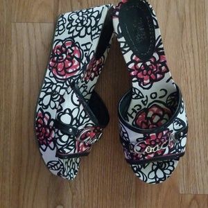 Coach Carissa Slip On Wedge Shoes, Size 8